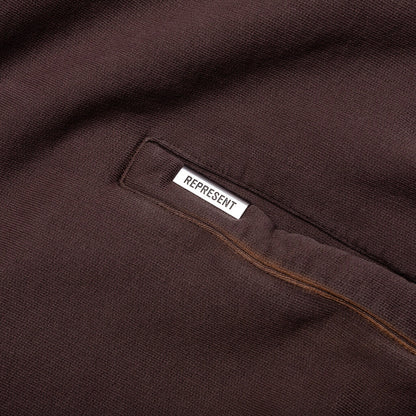 Masking Tape Initial Zip Hoodie - Cedar