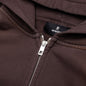 Masking Tape Initial Zip Hoodie - Cedar