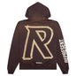 Masking Tape Initial Zip Hoodie - Cedar