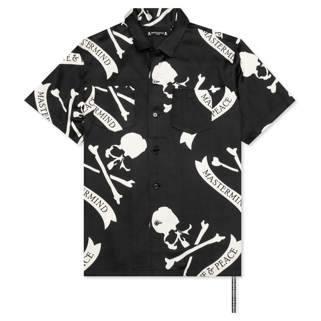 Silk Shirt - Tropical Black