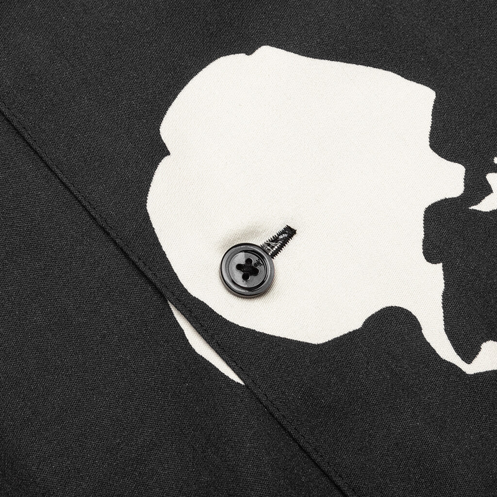 Silk Shirt - Tropical Black