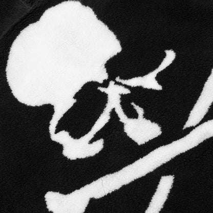 Fleece Jacquard Blouson - Black