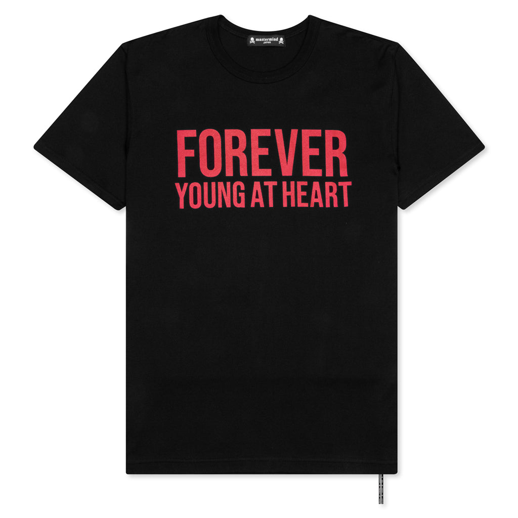 Forever Young At Heart T-Shirt - Black