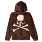 Cotton Fur Hoodie - Brown