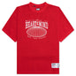 Mercer Jersey S/S Knit Cropped Fit Shirt - Red