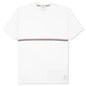 Midweight Jersey Stripe S/S Tee - White