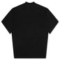 Mock Neck Boxy Fit T-Shirt - Black