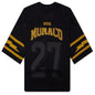 Monaco Football Jersey - Vintage Black/Yellow
