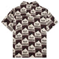 Moonlight Bordeaux Silk Shirt - Maroon/Off White
