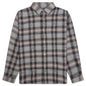Motif Plaid Shirt - Grey