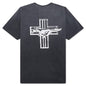 Mustang Cross Tee - Washed Black