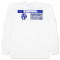 NH L/S Tee 8 - White/Blue