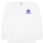 NH L/S Tee 8 - White/Blue