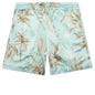 Hemp Leaves Silk Shorts - Hemp Print