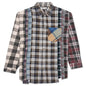 7 Cuts Flannel Shirt - Brown/Blue