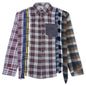 7 Cuts Flannel Shirt - Grey/Red