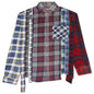 7 Cuts Flannel Shirt - Maroon/Brown