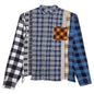 7 Cuts Wide Flannel Shirt - Blue/White