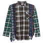 7 Cuts Zipped Wide Shirt - Black/Yellow