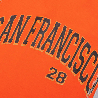 College 7 Cuts L/S Tee - Orange San
