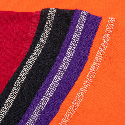 College 7 Cuts L/S Tee - Orange San