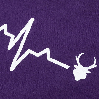 College 7 Cuts S/S Tee - Purple Grand