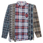 Flannel Shirt 7 Cuts Zipped Wide Reflection Shirt - Assorted