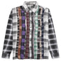 Flannel Shirt Ribbon Wide Reflection Shirt - Assorted