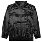 Fringe Track Jacket Poly Sateen - Black