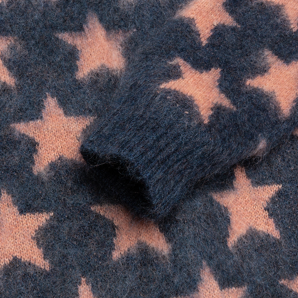 Mohair Cardigan - Blue/Grey