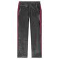 Narrow Track Pant C/PE Velour - Charcoal