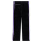 Velour Narrow Track Pant - Black