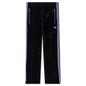 Velour Narrow Track Pant - Black