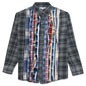 Ribbon Flannel Shirt - Forest/Navy