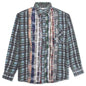 Ribbon Flannel Shirt - Grey/Green