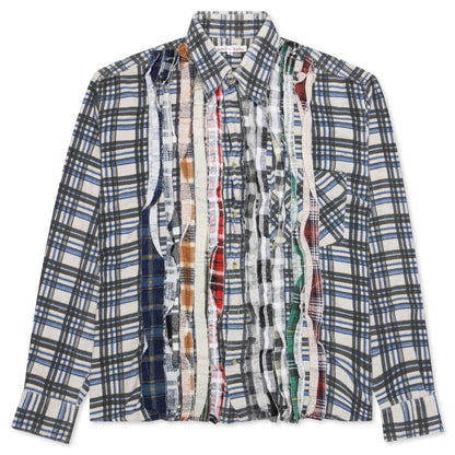Ribbon Shirt - Blue/Olive