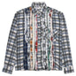Ribbon Shirt - Blue/Olive