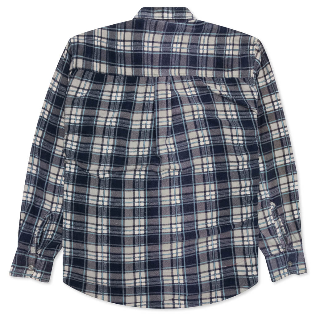 Ribbon Shirt - Blue/White