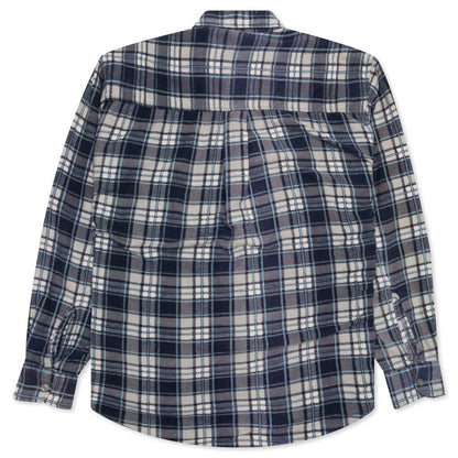 Ribbon Shirt - Blue/White