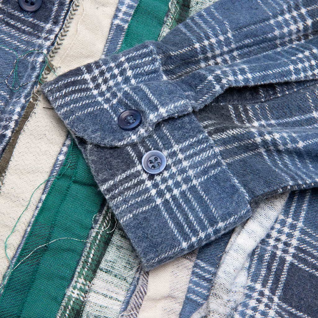 Ribbon Shirt - Blue/White