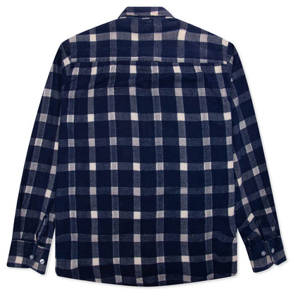 Ribbon Shirt - Navy/White