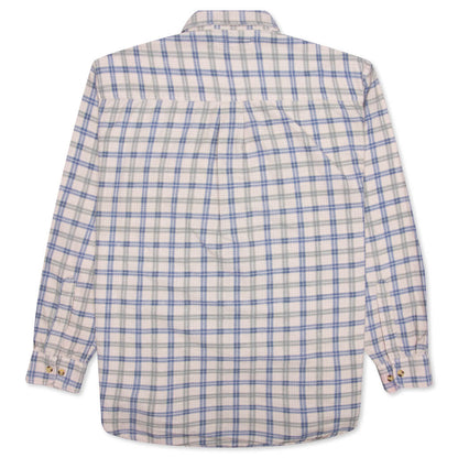 Ribbon Shirt - Off-White/Blue