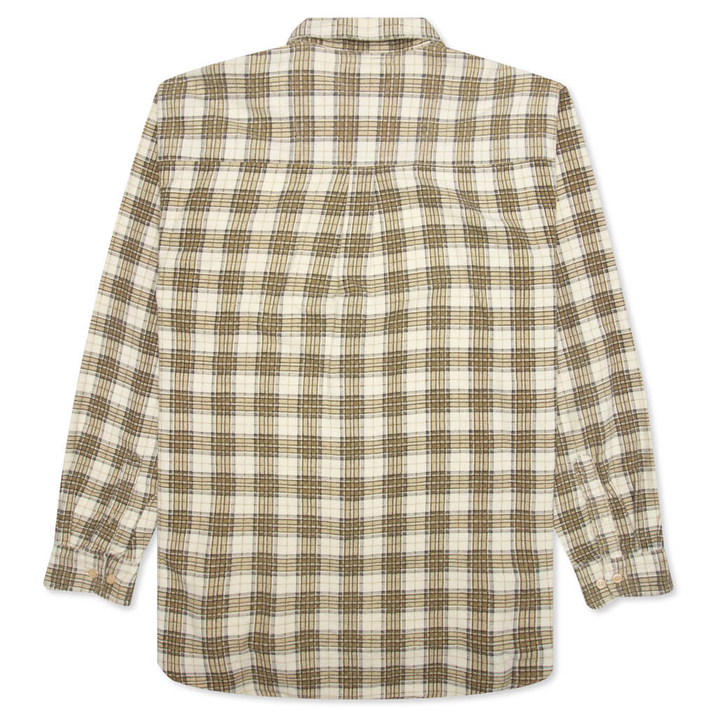 Ribbon Shirt - Tan/Cream