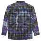 Ribbon Tie Dye Flannel Shirt - Assorted