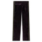 Velour Narrow Track Pant - Eggplant
