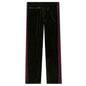 Velour Narrow Track Pant - Green