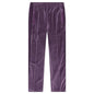Velour Narrow Track Pant - Purple