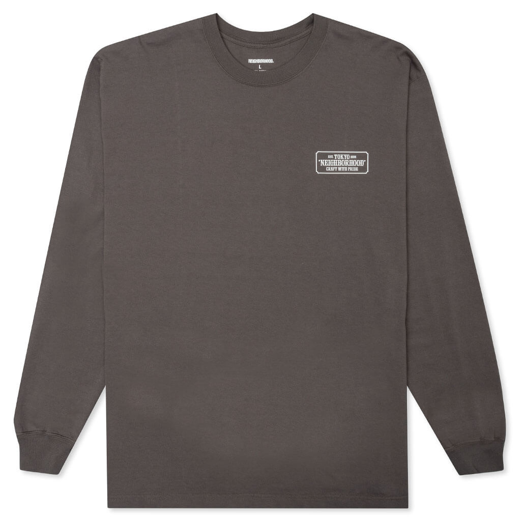 Bar & Shield L/S C-Tee - Grey