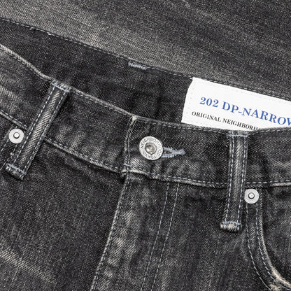 Block Savage DP Narrow 14OZ-PT Denim - Black