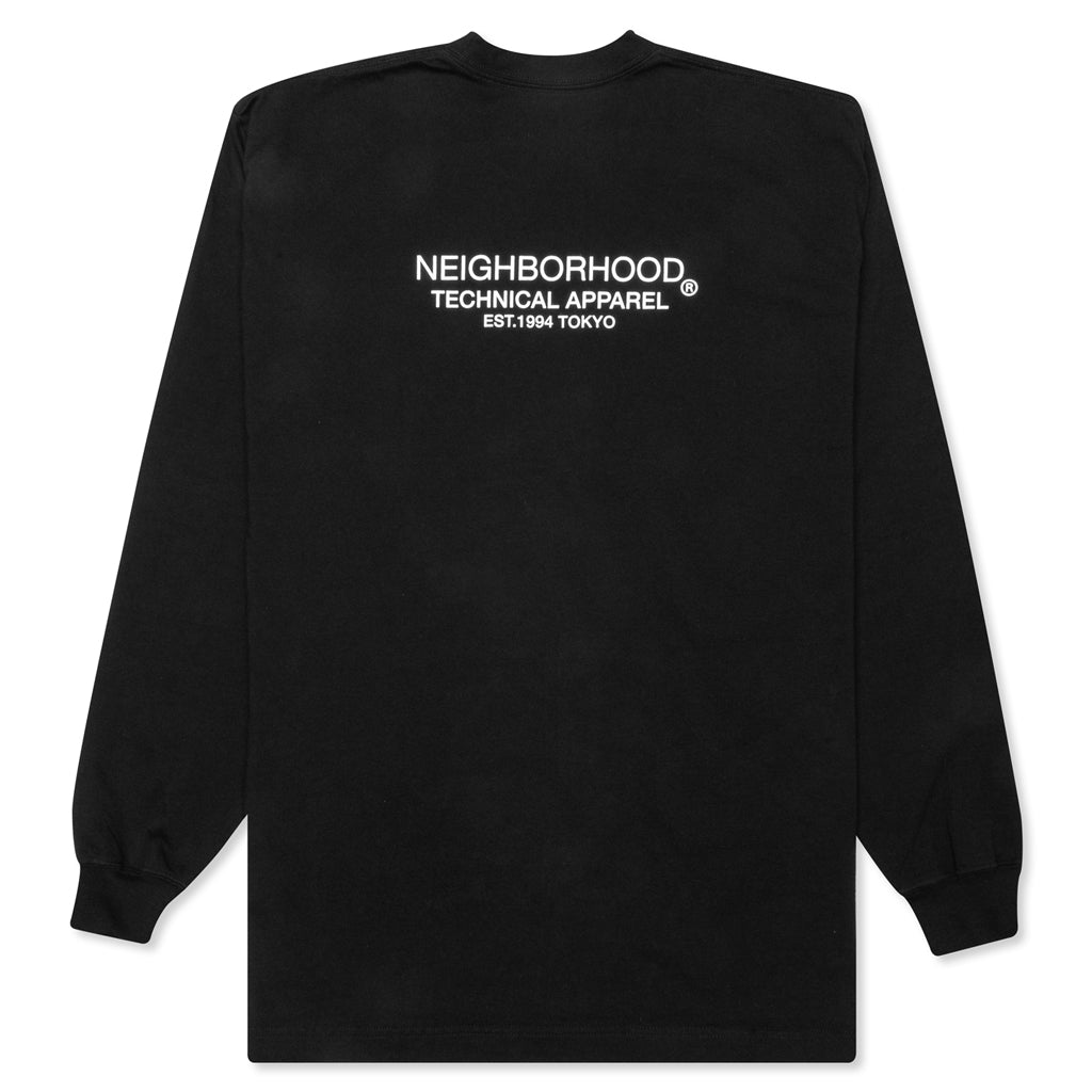 Distortion-1 L/S C-Tee - Black